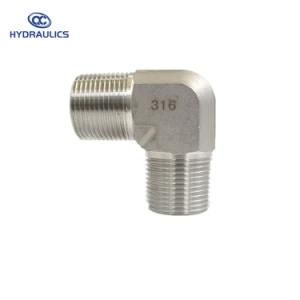 Adapter Hose Fitting 90 Degree Elbow NPT Male Pipe Connector
