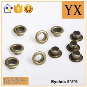 Antique Brass Plated Metal Eyelets for Shoes and Garments