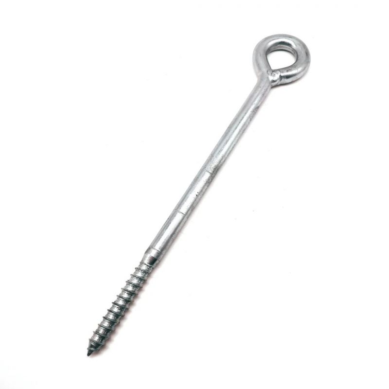Zinc Plated Closed Eye Hook Screw with Wood Thread