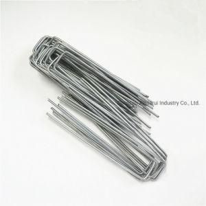 6 Inch Galvanized U Pins for Artificial Grass