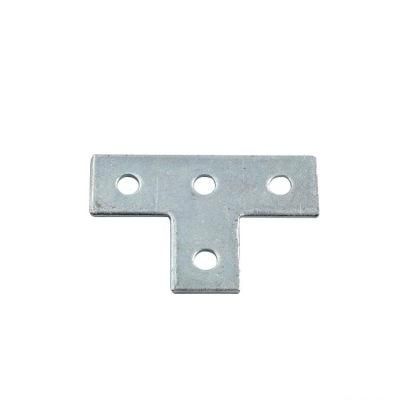 T Four-Hole Flat Galvanized Connectors Right Angle Anti-Shock Accessories T Flat Angle 90 Degrees