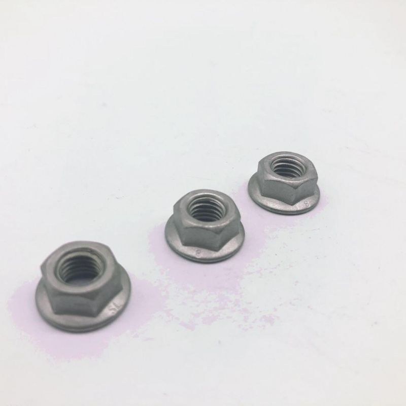 Flange Nut DIN6923 M8 Zinc Flake Coating Geomet Delta Magni