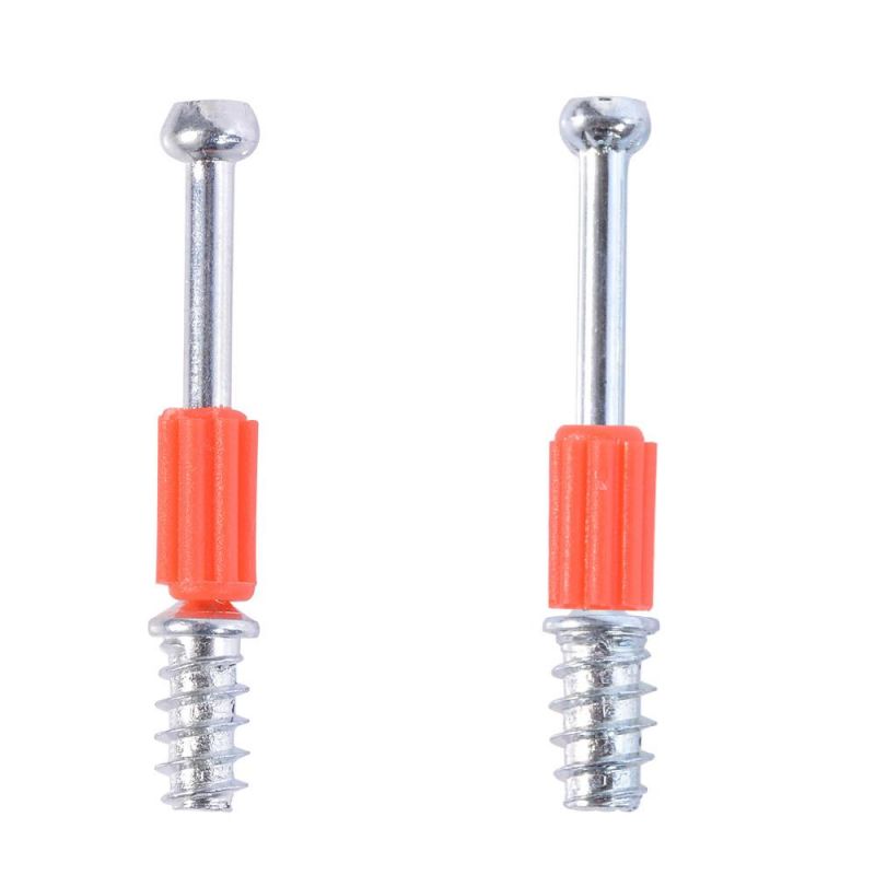 Furniture Hardware Fittings Triple Connector Blue Plastic Square Head Bolt for Stainless Steel Fasteners