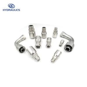 One Piece Hose Fittings Jic/NPT/Bsp/Metric Hydraulic Couplings