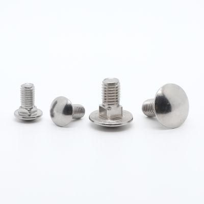 Fastener Stainless Steel Carriage Bolt DIN603 Bolts with Mushroom Head