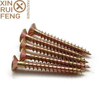 Cross Head Bulk/Box Package Wood Screw Yellow Zinc Single Thread Drywall/Chipboard Nail