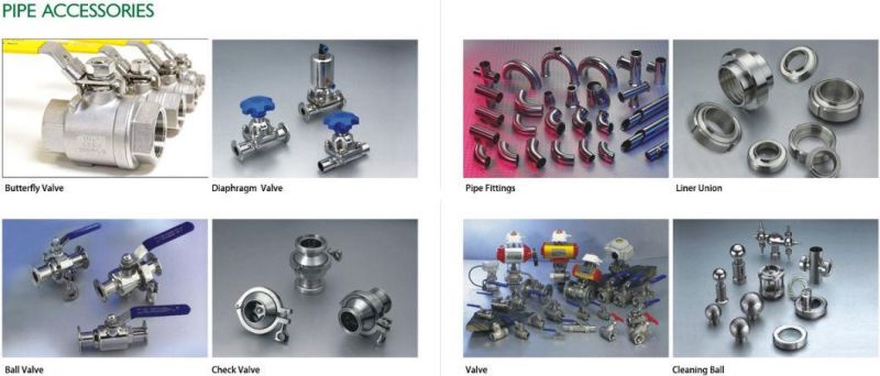 Food Grade Inox 3/4" SS304 SS316L Clamp Hose Adaptor Sanitary Stainless Steel Ferrule