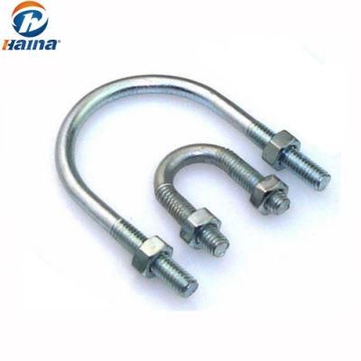 Zinc Plated Carbon Steel U Bolt with Two Nuts