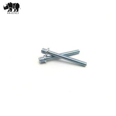 Stainless Steel / Carbon Steel Fastener High Quality Double Threaded Head Hanger Bolt