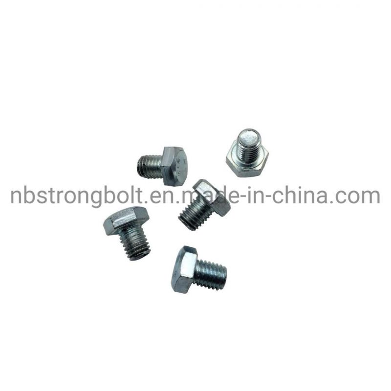 DIN933 Screw Hex Bolt Gr. 8.8 with White Zinc Plated Cr3+ M10X16