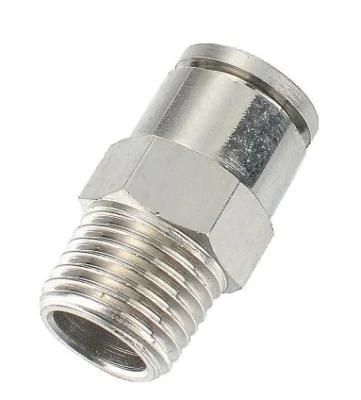 Xhnotion Brass Air Pneumatic Push to Connect Fitting Male Straight Push in Fitting