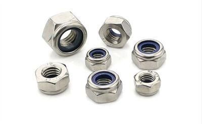 DIN985 Heavy Hexagon Nylon Insert Zinc (yellow) Plated Nut