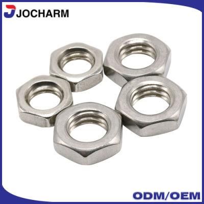 DIN934 ASTM 18.2.2 Carbon Steel Stainless Steel 304 316 Hex Jam Nuts