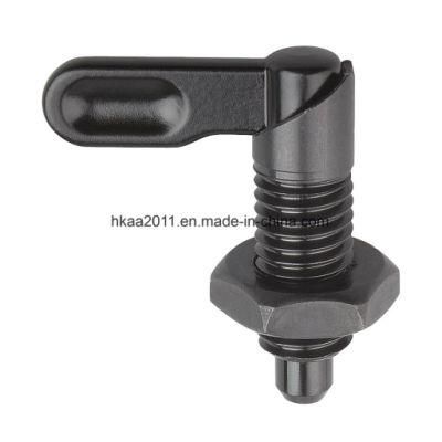 CNC Lathe Machining Steel Cam-Action Indexing Plunger with Lock Nut