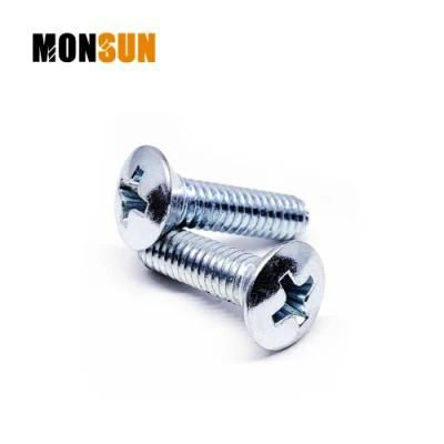 DIN966 Cross Recess Raised Countersunk Head Machine Screws