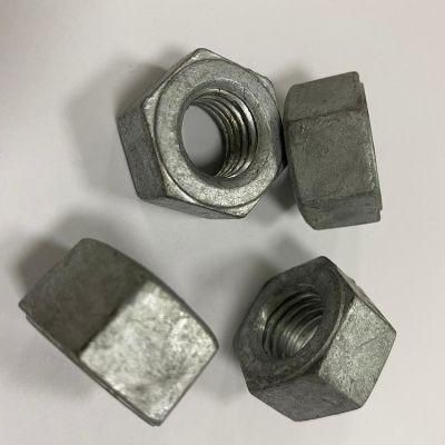 China Manufacturer Carbon Steel HDG Decromet ISO4032 Hexagon Nut