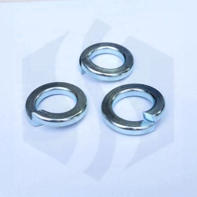 White Blue Zp Carbon Steel Spring Washer DIN127 Together with Flat Washer