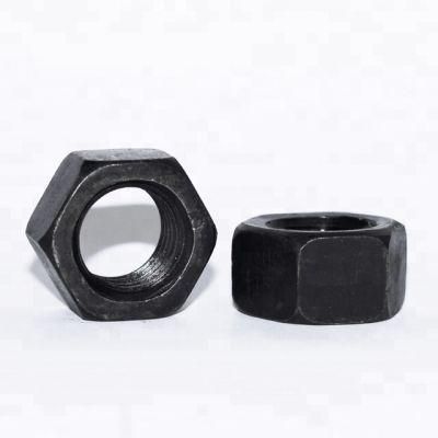 DIN 934 Grade 4 8 10 Black Oxide Carbon Steel Hex Nuts