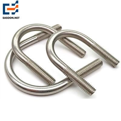 Carbon Steel Stainless Steel Galvanized U Bolt Hex Head Bolt DIN 8.8 Black U Bolt Made in China