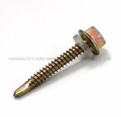 China Hex Socket Head Self Drilling Screw with Rubber Washer