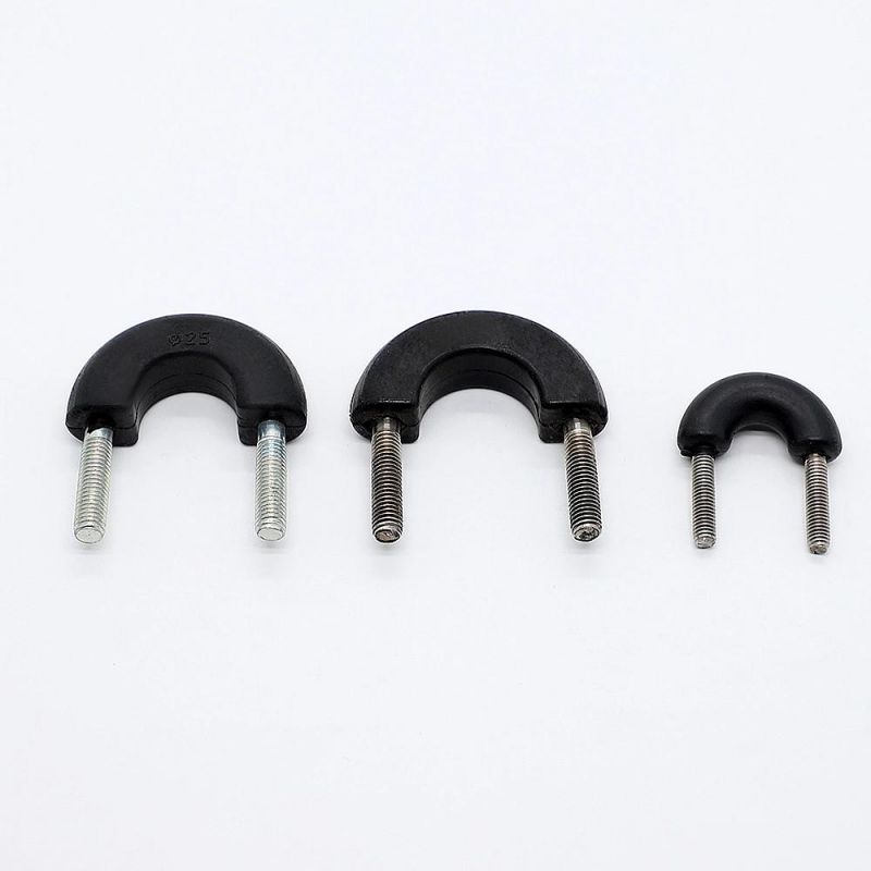 Low Friction Rubber Anti-Chafe Anti-Vibration Rubber Lined U-Bolt and Pad