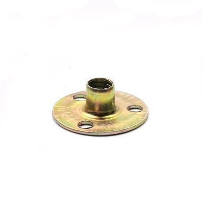 Zinc Plated Three Hole Iron Plate T Nut