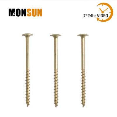 Large Wafer Head Star Drive Zinc Coating Chipboard Screws/Tornillos