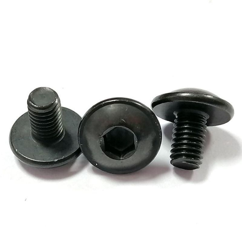 Oxide Black Flange Round Button Washer Allen Hexagon Socket Machine Screws