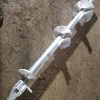 Solar Ground Screw Helical Piles Ground Anchor for Ground Solar Mounting System