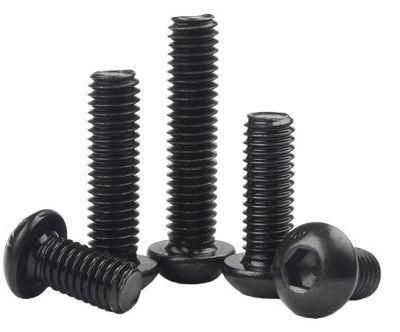 Grade 10.9 Round Head Hexagon Socket Screw / Pan Head Bolt Round Cup Half Round Head Screw