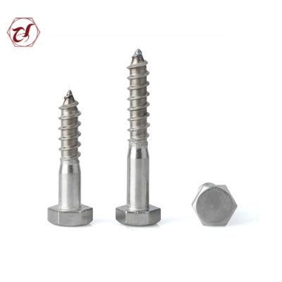 DIN 571 Stainless Steel Hex Head Wood Coach Screws