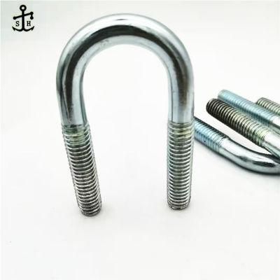 High Strength Carbon Steel Class 4.8 8.8 Zinc Plated Coating U-Shaped Round U Bolts