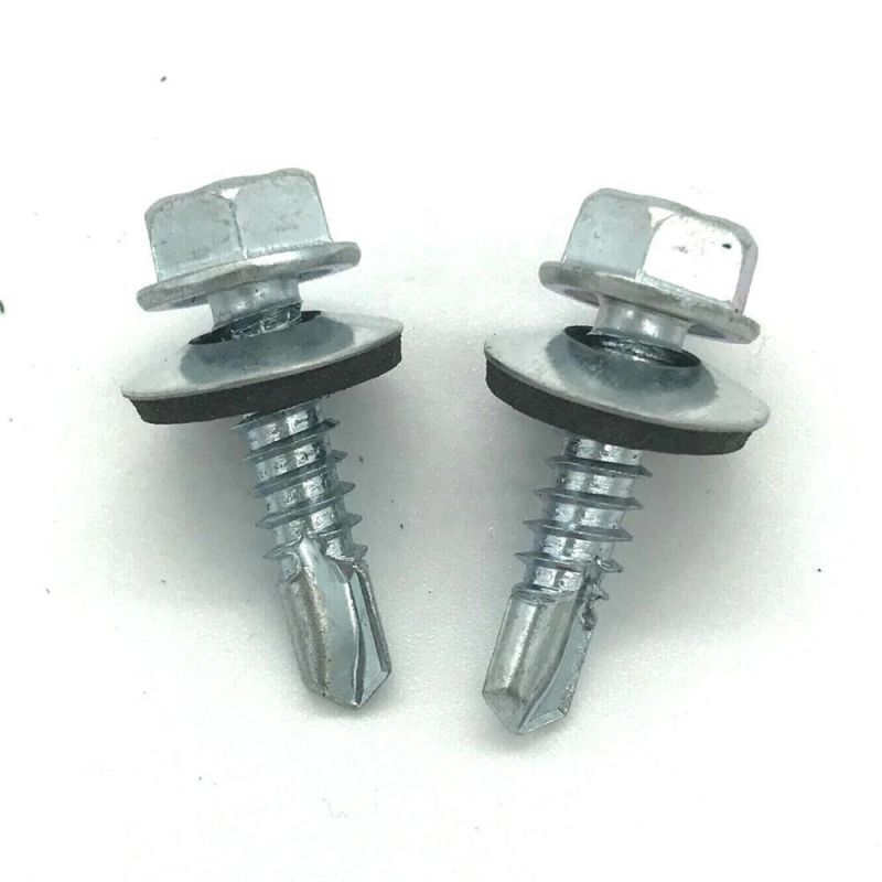 C1022 Hex Head Self Drilling Screws with EPDM Washer