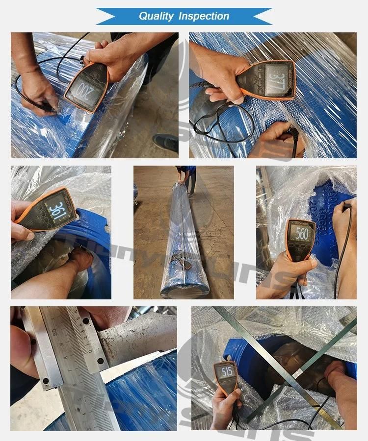 Ductile Cast Iron Ggg50 DN125 Pn16 Epoxy Coating Three Piece Di Split Collar for PVC Pipes