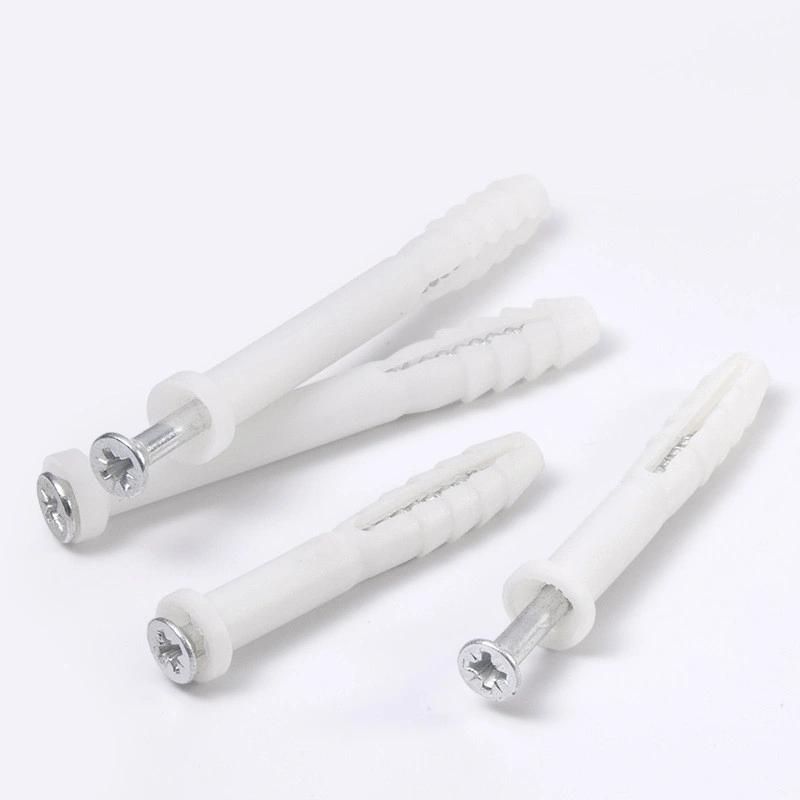 Plastic Expansion Plug with Set Screw Nail Hanging Cabinet Pull-out Screw Cabinet Fixing Screw