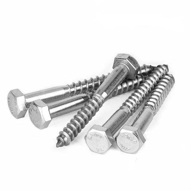 DIN571 Hex Head Stainless Lag Bolts Cartons & Pallets or According to Customer′′s Requirement. 10mm-300mm. Sokun