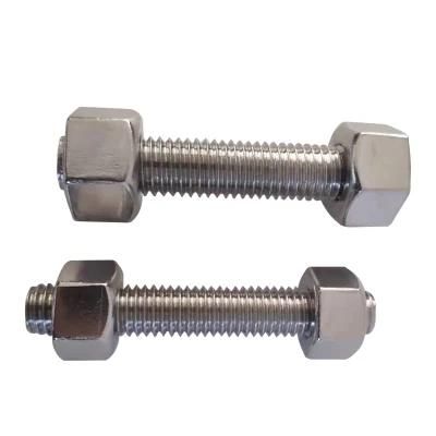 ASTM A307 Grade B Square Head Machine Bolts with Hexagonal Nuts