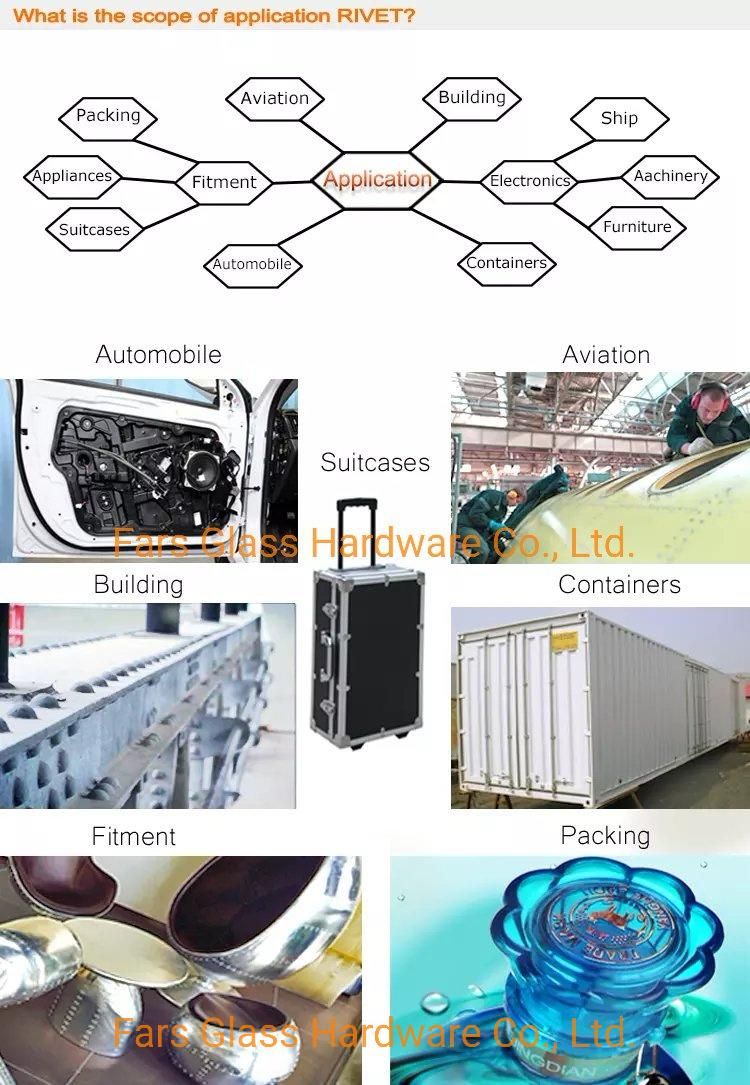 Steel/Steel Open Type Dome Head Pop Rivet