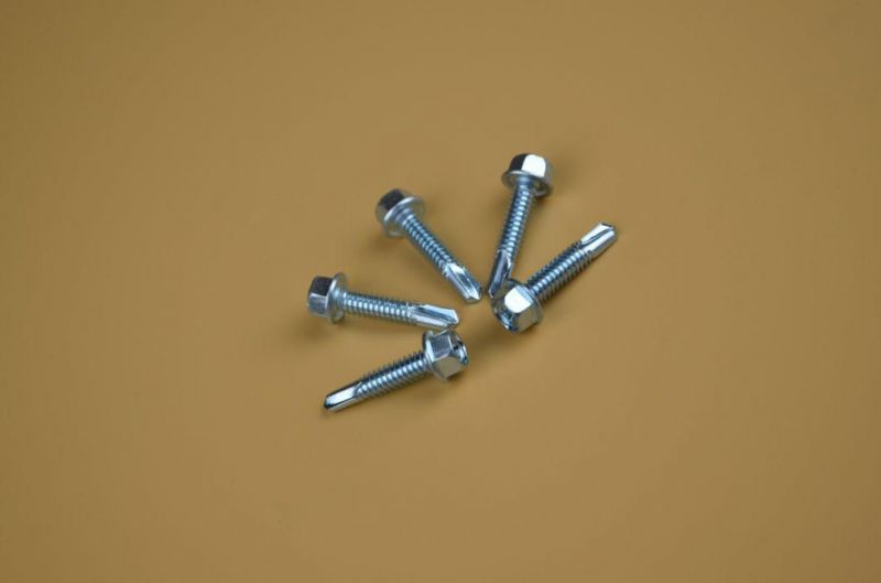Self Drilling Screw 4.2*13 Color Head Screw Painted Nyloc Patch Screw