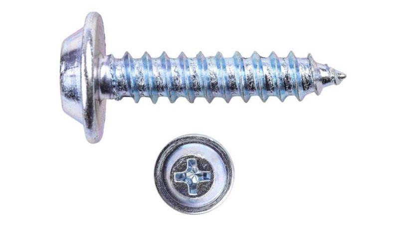 Phillips Flanged Extra-Wide Rounded Head Sheet Metal Screws