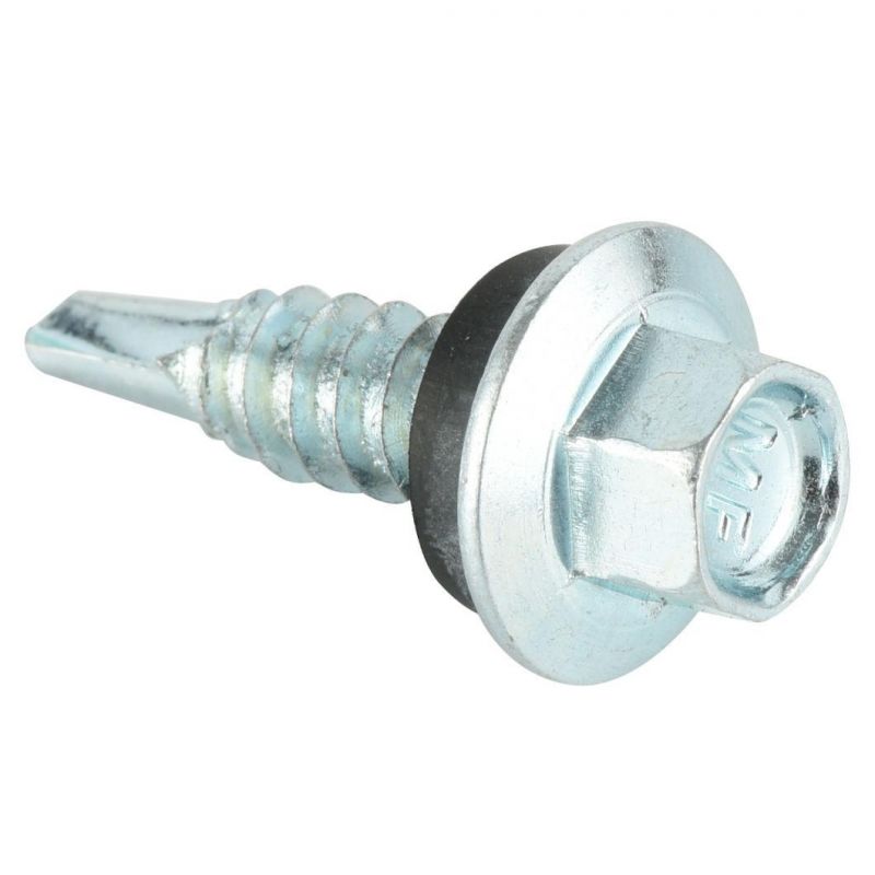 Hexaongal Flange Head Drilling Screw with Rubber Washer