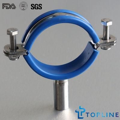 Stainless Steel Sanitary Pipe Holder with Insert