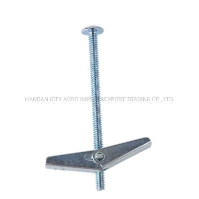 Zinc Plated Butterfly Spring Toggle Fixings with Screws Hollow Cavity Wall Anchors