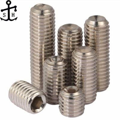 NF E 25-174 Stainless Steel SUS Ss304hexagon Socket Set Screws with Cup Point