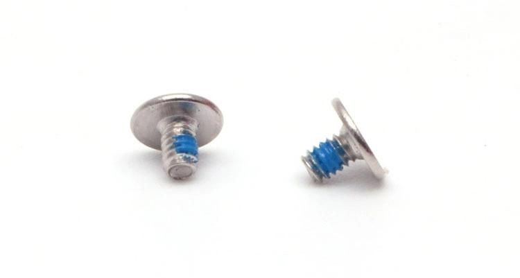 High Precision Ultra Low Head Phillips Machine Cross Recessed Small Screw with Nylon Patch