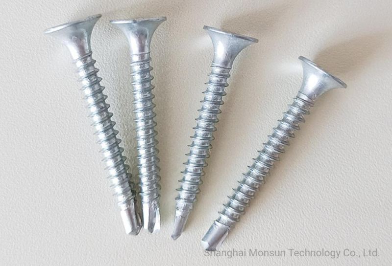 Bugle Head Phillips Drive Cross Recess Fine Thread Zinc/Phosphated Self-Drilling Point Drywall Screw