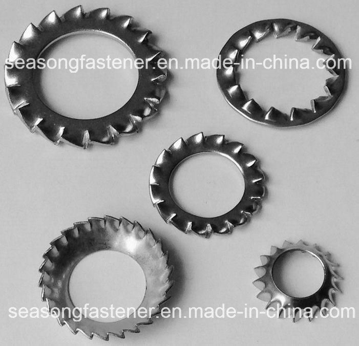 Stainless Steel Serrated Lock Washer / Tooth Washer (DIN6798 A, J, V)