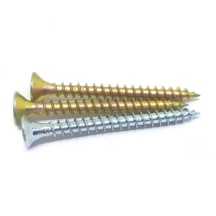 Congo Angola Tanzania Colombia Market/Screw Manufacturer, DIN7505 High Quality Low Price All Size Zinc Plated Chipboard Screws