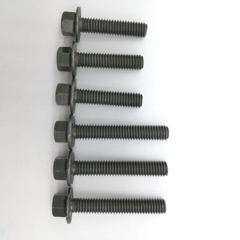 Flange Head Screw Black Oxide Hexagon Head with Flange