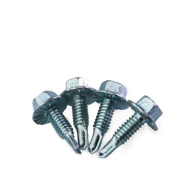 Zinc Plated Hex Head Self Drilling Screw with Flange